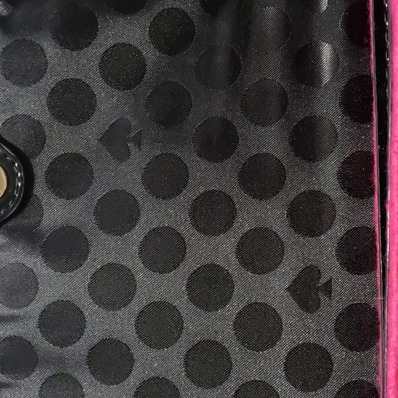 Kate spade pink and red felted crossbody rare - Picture 7 of 14